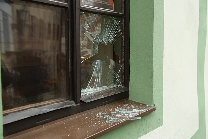 A2B Glass are able to board up broken windows while they are being repaired in Barnehurst.